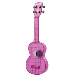 Kala Ukulele Amethyst Purple 4 String Soprano Ukulele from the Waterman Sea Glass Collection, Classroom Instruments