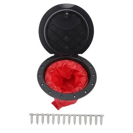 SPYMINNPOO 11.2 in Deck Plate Kit, Deck Hatch with Storage Bag for Kayaking Yacht Fishing Boat Black