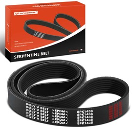 A-Premium Engine Serpentine Drive Belt Compatible with Volvo WG 1998 1999 2000 2001, L6 12.1L, DIESEL, Location - Fan and Hub