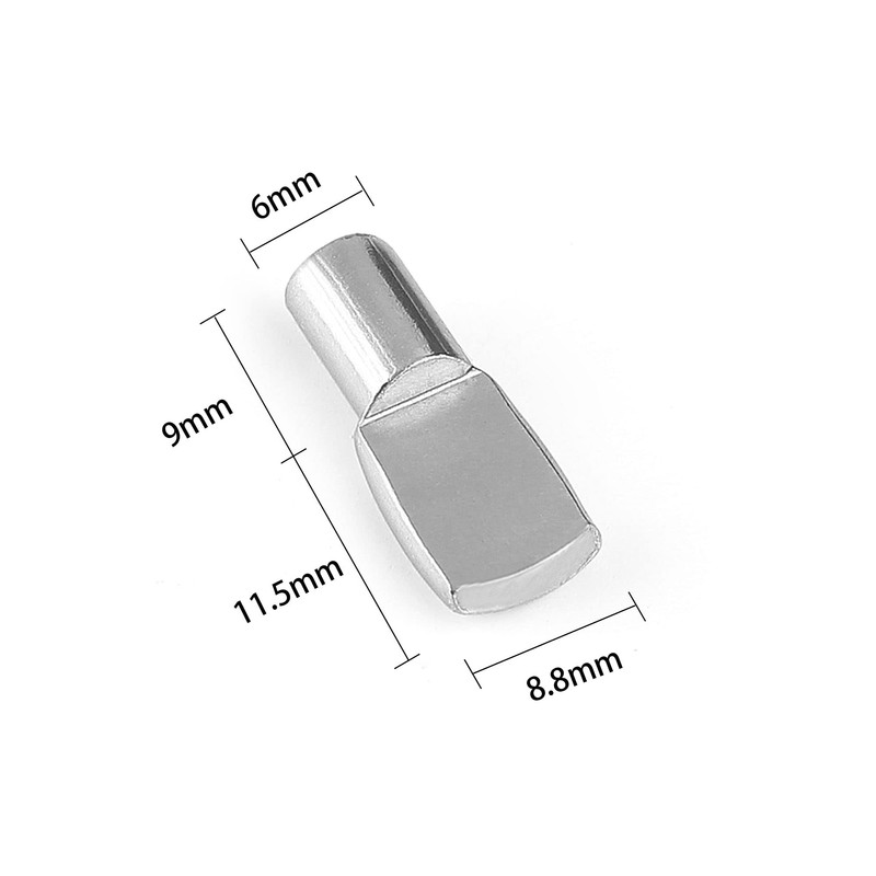 6mm Shelf Pegs,Fit 6mm Diameter Hole Cabinet Spoon Shape Support