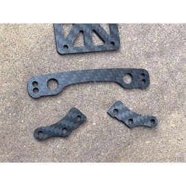 MR2 Carbon Fiber Top Plate + Steering Plate for Arrma Talion Typhon  6S BLX /EXB