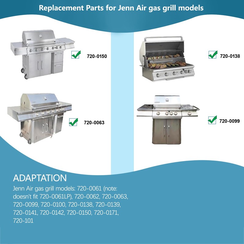 Cmanzhi S9A231 (4-Pack) C2F301 (4-Pack) Jenn air Grill Replacement Parts