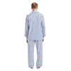 Amaxer Flannel Pyjamas Men's 100% Cotton Pyjamas with Button Placket