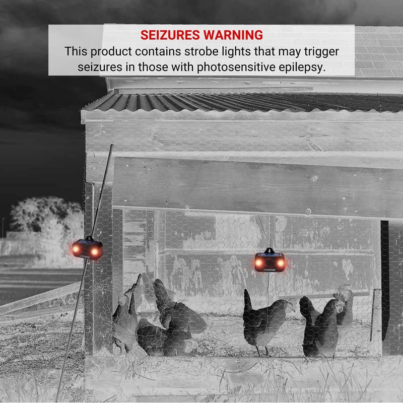 Lycoming Deer Repellent Raccoon Repellent for Nocturnal Animals Solar Predator