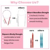 Hobekoee Short Interchangeable Knitting Needles Set