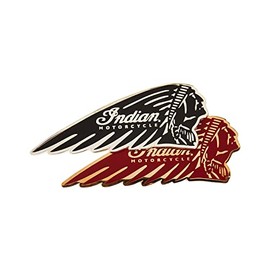 Indian Motorcycle IMC Headdress Fridge Magnet Set, Red/Black
