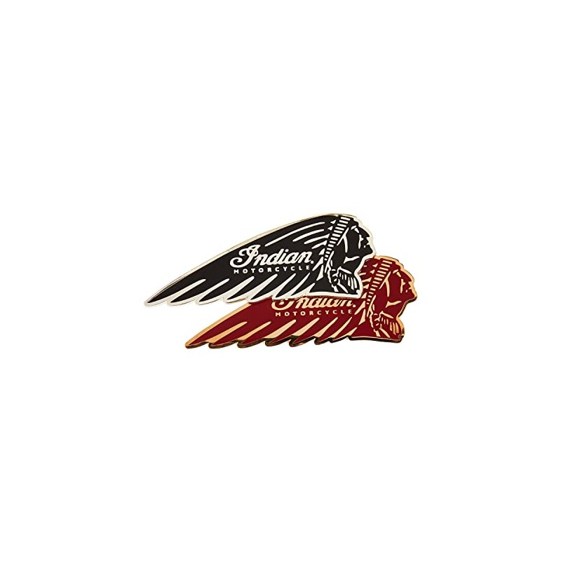 Indian Motorcycle IMC Headdress Fridge Magnet Set, Red/Black