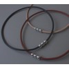 [Elg] Real Leather Necklace (CRAFT) Black EGLN101 M (49 cm)