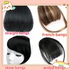 Spiferpo Clip-in Hair Bangs Extensions,with Invisible Clips Airy French and
