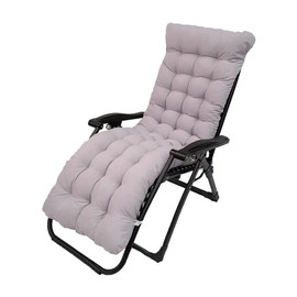 Patio Chaise Lounger Cushion,61in Lounge Chair Recliners Chair Cushions,Thicker Padded Chaise Lounger Swing Bench Cushion for Outdoor Indoor Home Office (Light Gray)