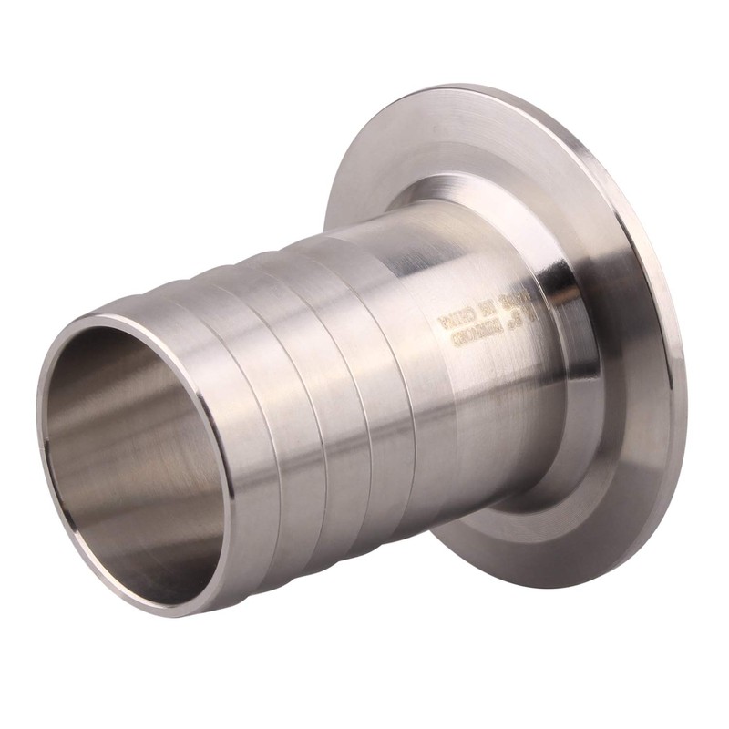 DERNORD 2" Tri Clamp to 1.5" Hose Barbed Adapter SUS304