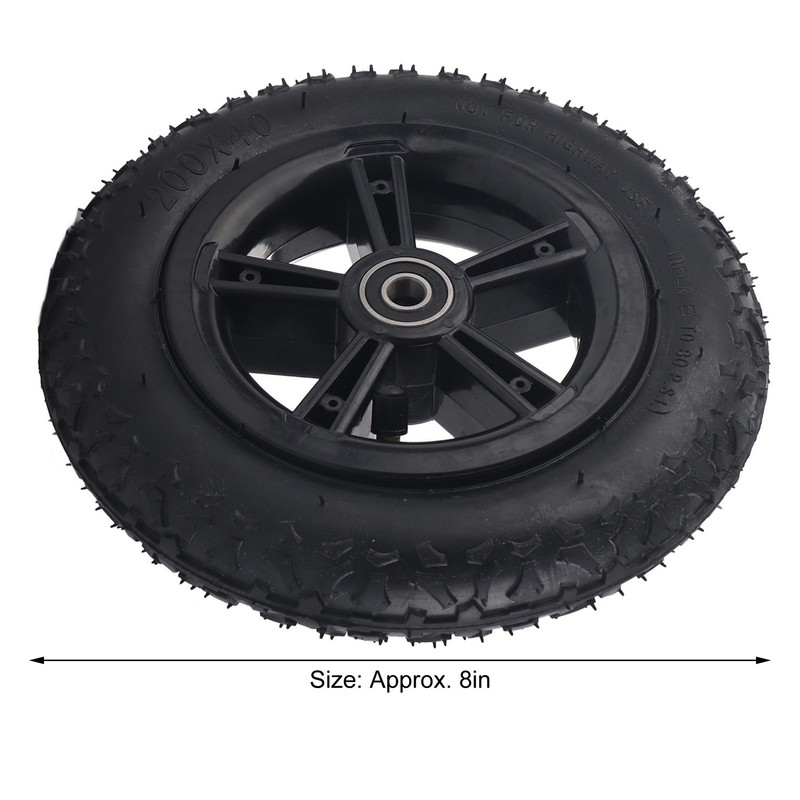 8in Electric Scooter Tire with Wheel Hub Inflation E‑Bike Rubber