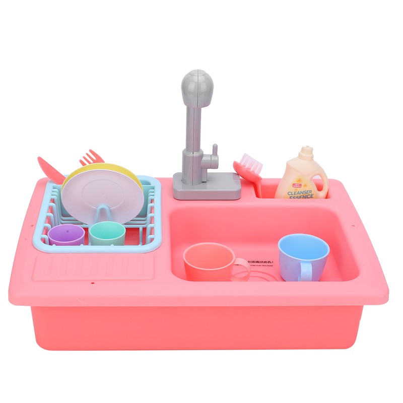 Kids Kitchen Toys Simulation Electric Dishwasher Sink Pretend Play Educational