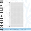 White Classic Luxury Soft Bath Sheet Towels - 650 GSM