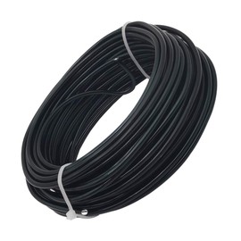 INSPIRELLE 9 Gauge 98 Feet Black Aluminum Craft Wire Bendable Metal Wire for Jewelry Craft Making