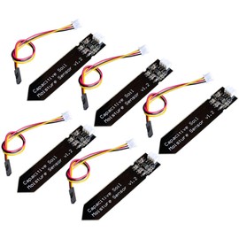 TECNOIOT 5pcs Capacitive Soil Moisture Sensor Corrosion Resistant Gravity 3-Pin Interface