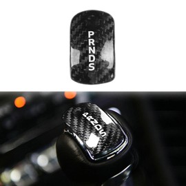 Carbon Fiber Gear Shift Head Knob Cover Trim for Ford Mustang 2015 2016 2017 2018 2019 Black