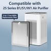 Midiex 4-Pack MA25 Replacement Filter Compatible with Modify Air Purifier