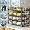 MAXIFFE 4 Tier Can Organizer, Space-Saving Easy Assembly Adjustable Sturdy