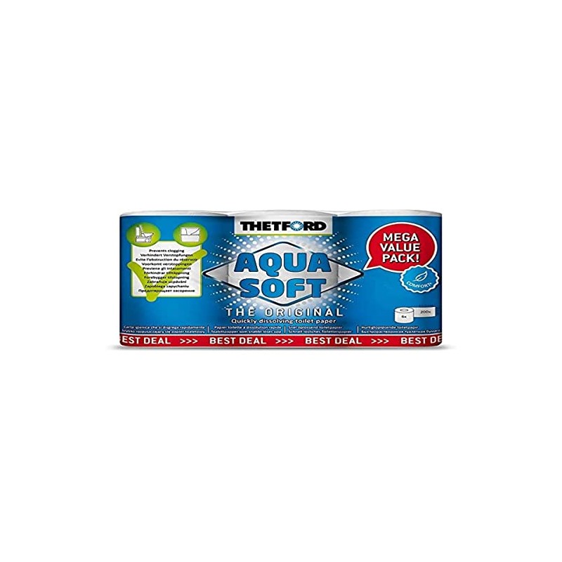 Thetford Aquasoft Soft Toilet Tissue (6 Rolls)