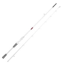 RUNCL Rod Master Casting Rod – Red/White Matte, 6'8", 2-Piece, 8-16lb Line, 1/4–5/8oz Lure, Carbon Fiber Baitcasting Rod
