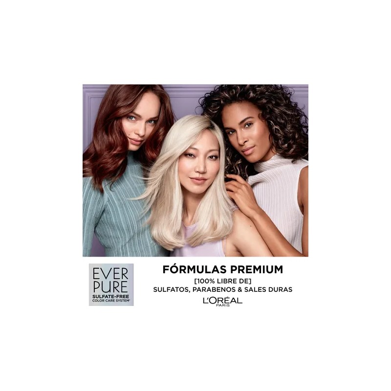Loréal Paris Shampoo Ever Pure Moisture Sin Sulfatos, 250ml