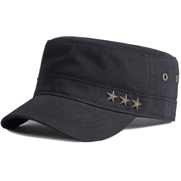 BABAHU Men's Cotton Military Caps Cadet Army Caps Unique Design