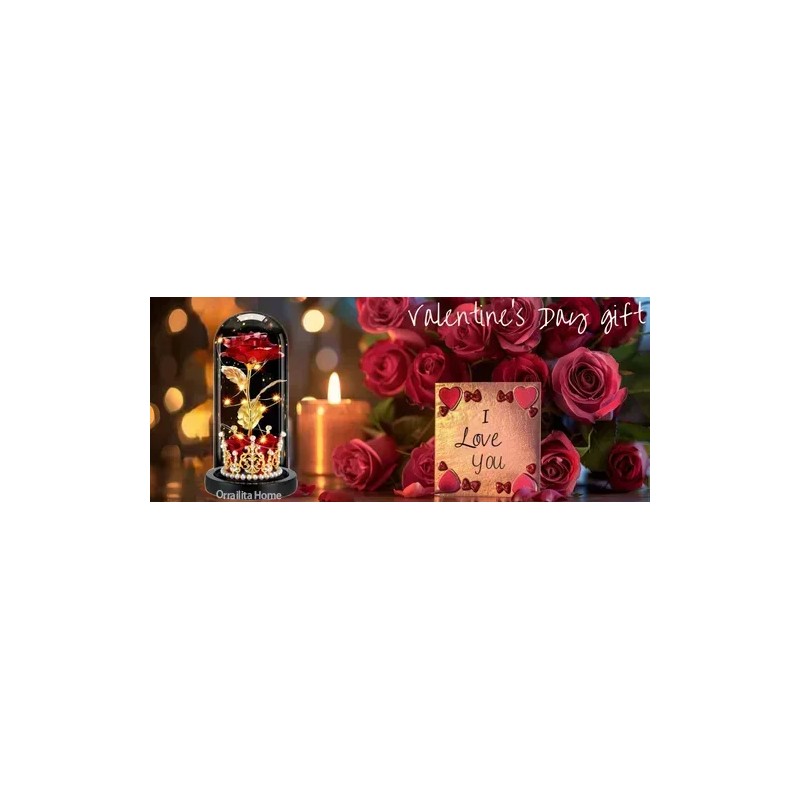 Corona De Rosas Preservadas Románticas Con Flores Artificiales En Forma