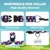 Fidohug Reflective Martingale Dog Collar with Buckle Soft Nylon Geometric