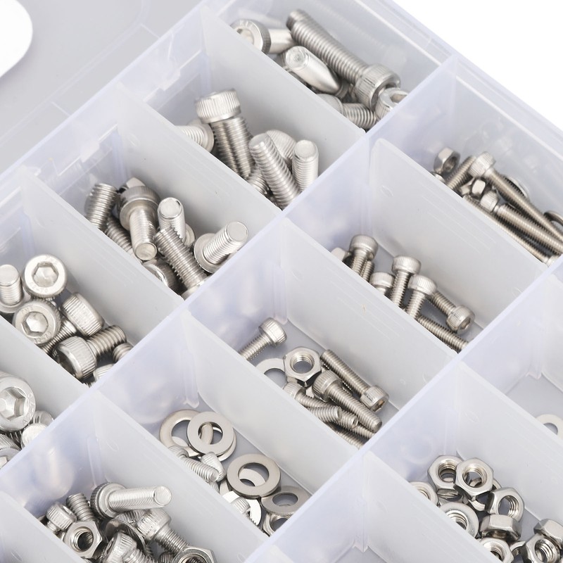 520Pcs Bolts Nuts Assortment Kit Metric M3 M4 M5 M6