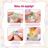 4 PCS 3D Relief Puffy Stickers, Kawaii Aesthetic Decor, 4