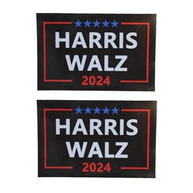 JEYODA 2 Pack Harris Walz 2024 Magnet Kamala Harris Tim Walz Waltz for President VP Car Magnet Auto Truck Fridge Magnetic Decal Bumper Magnet