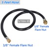 MCAMPAS Propane Hose Extension, 3/8 Inch RV Quick Connect, Gas