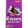 HERSHEY'S KISSES SPECIAL DARK Mildly Sweet Chocolate Candy Party Pack,