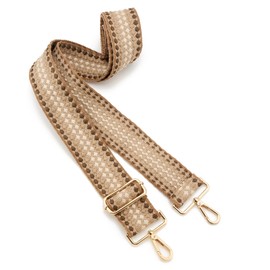 ZOUIQSS Women's Gold-Coloured Shoulder Strap for Handbags, Adjustable in Length, Wide Shoulder Strap, 94-165 cm, 5 cm, Colour 29