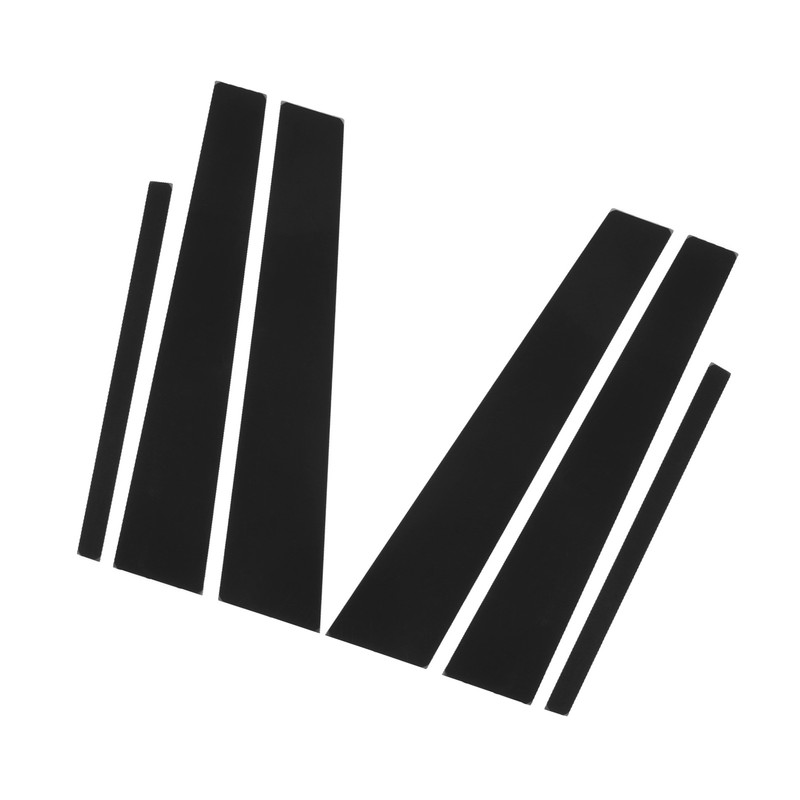 Side Pillar Post Trim 4D Style Glossy Black Replacement for