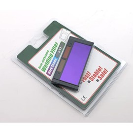 WeldingCity Auto-Darkening Filter Lens for Welding Helmets Shade Din-3/Din-11 Outer Size 2" x 4-1/4" x 0.2" Viewing Area 91 x 36 mm