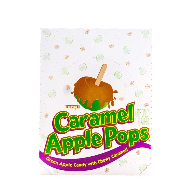 Tootsie Roll Caramel Apple Pops – Caramel Covered Green Apple