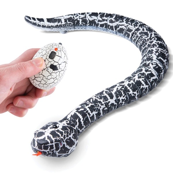 Top Race® Realistic Radio Controlled Snake Toy with 3 Quick Actions, Skidding Tail and Joke with Moving Tongue and Fun Toy for Kids and Pets