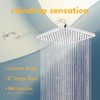 Singing Rain 8'' Fixed Rain Shower Head- Rainfall- Super Dense