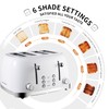 Roter Mond 4 Slice Toaster Retro Stainless Steel with Bagel