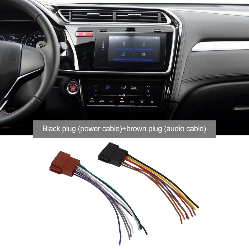 Micro Traders 2 Sets 16 Pin to ISO Adapter Cable