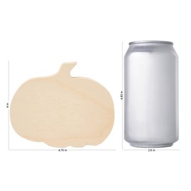 Chunky Wood Pumpkin Cutout 4 x 4-3/4-inch, Pack of 5 Rustic Pumpkin Tiered Tray Decor Fall Thanksgiving Decorations, by Woodpeckers