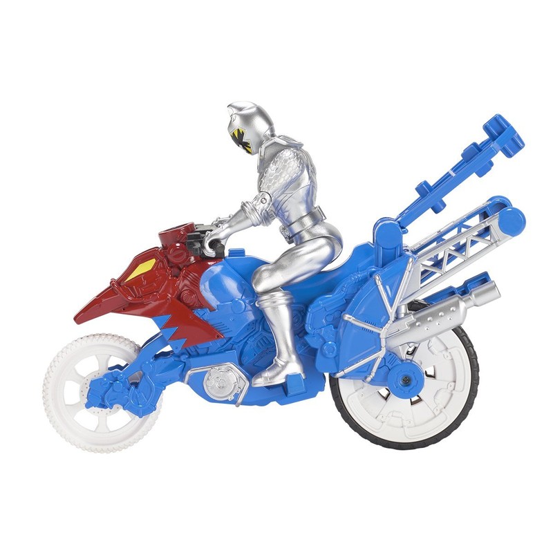 Power Rangers 43078 Dino Supercharge Cycle and Silver Figure