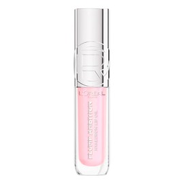 L'Oréal Paris Plump Ambition Lip Oil, Brillo Labial Efecto Voluminizador con Ácido Hialurónico, Hidratación Intensa para tus Labios, Tono Cristal Clear, 5 ml