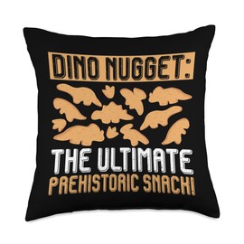 Dino Nugget Pillow Dino Chicken Nugget Lover Throw Pillow
