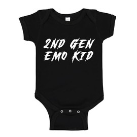 2nd Generation Emo Kid Baby Bodysuit One Piece 6 mo Black