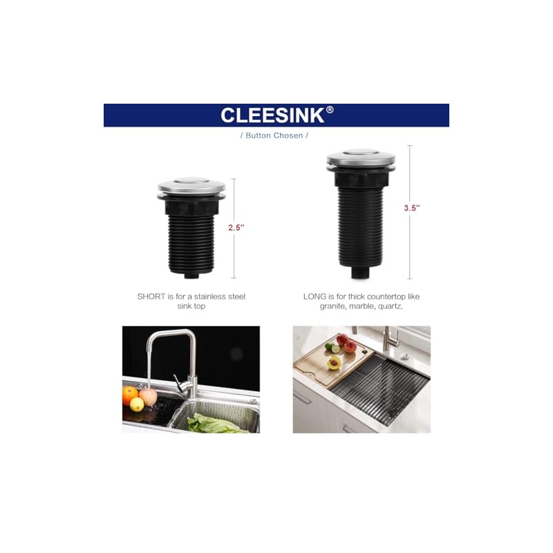 Sink Top Air Switch Kit Garbage Disposal Part by CLEESINK