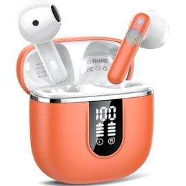 Wireless Earbuds, 40H Wireless Earphones with HiFi Stereo Deep Bass, IP7 Waterproof Bluetooth Ear Buds