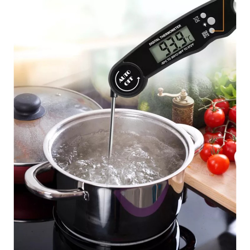 L&T Termómetro De Cocina Digital Para Alimentos Contra Agua